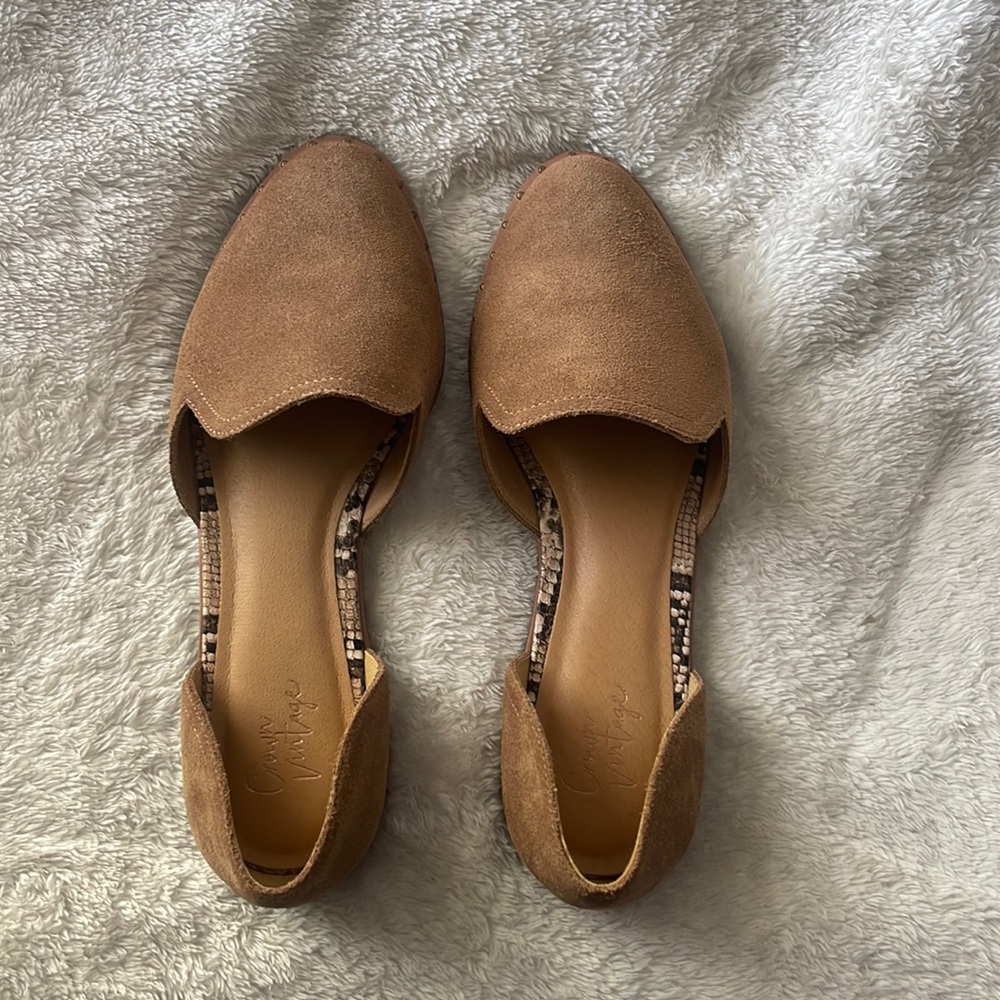 Tan Suede Mule